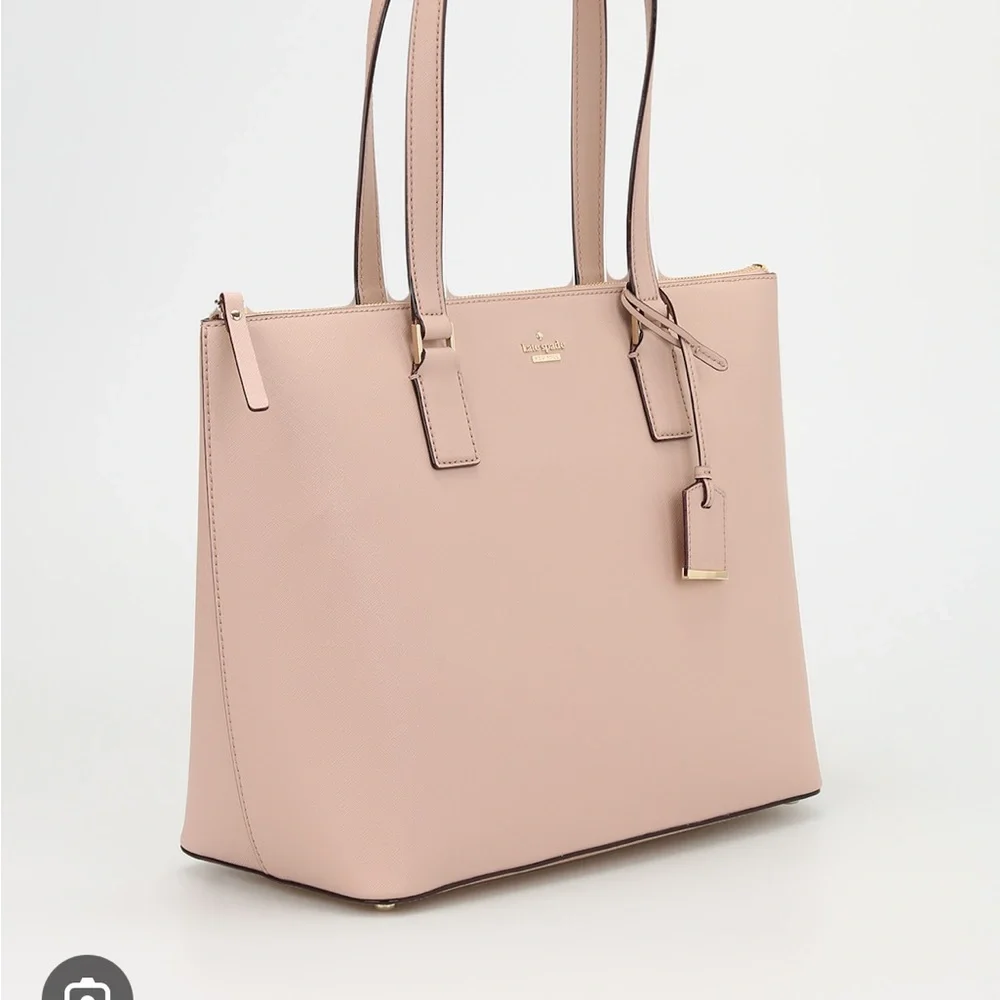 Kate Spade NYC Cameron Street Lucie Large Tote Leather Tan Shopper Handbag Bag